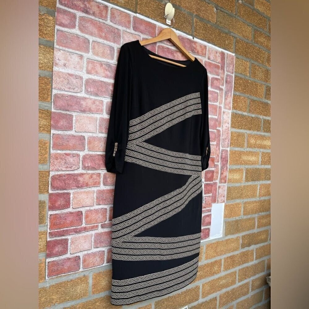 Joseph Ribkoff Geometric Pattern Dress size 14 - Picture 5 of 16
